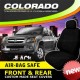 Holden Colorado RC Crew Cab BLACK Custom made Seat covers Front and rear. 